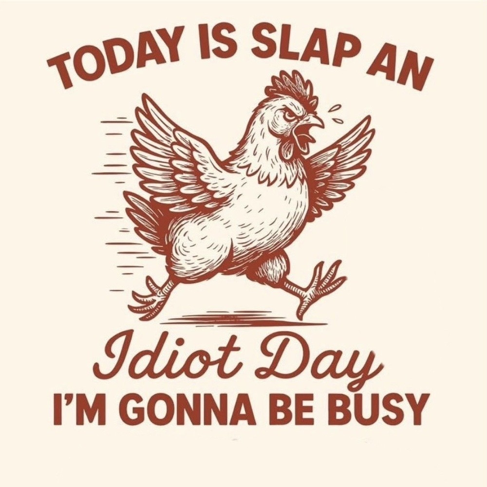 Handmade Coaster: Slap an Idiot Day. New Holiday Unlocked